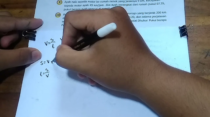 Ayah mengendarai mobil ke rumah bibi yang berjarak 60 km dari rumah