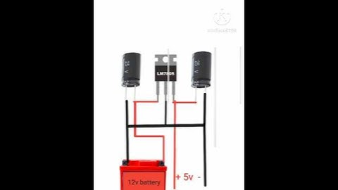 How to Convert 12V Battery to 5V Safely#electronics #sk #experime