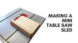 Mini Table Saw Crosscut Sled - Accurate 45 & 90 Cuts