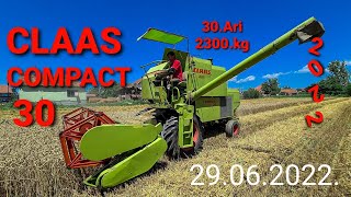 Zetva Psenice 29.06.2022. CLAAS COMPACT 30 Harvest 2022