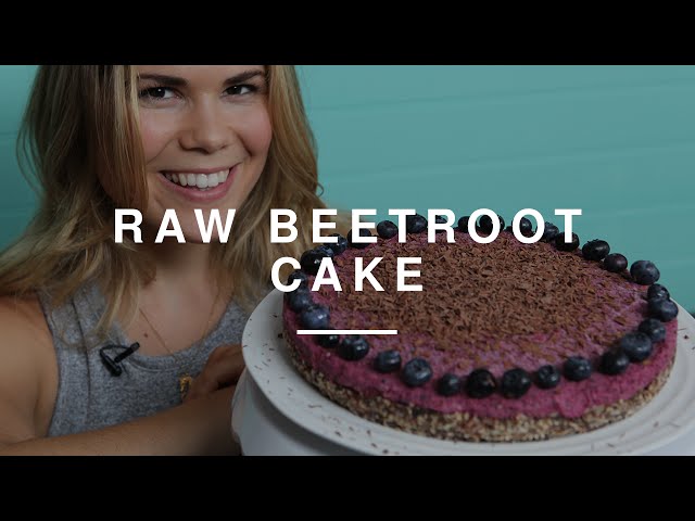 Beetroot and carrot cake with caramel icing