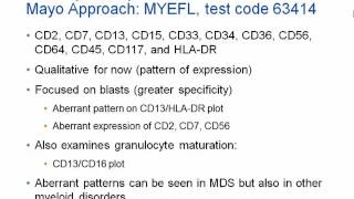 Myeloid Blast and Maturation Assessment by Flow Cytometry (“MDS Flow”) [Hot Topic]