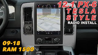 4th Gen Ram 12.1' PX6 Vertical Tesla Style Android Radio Install Tutorial  Phoenix Automotive