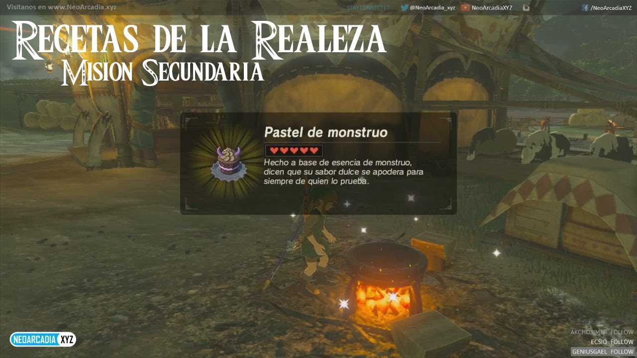 Recetas de la Realeza (A Royal Recipies) Zelda Breath of the Wild - YouTube