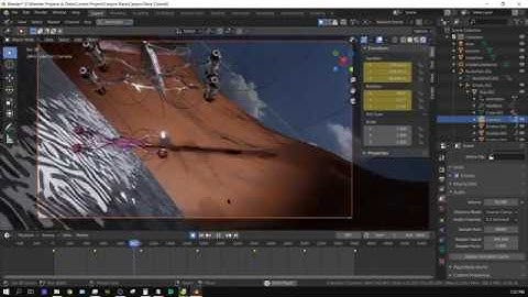 Real Time Eevee Canyon Race - Blender