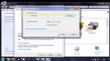 Windows 7 Tips : How to Set Photo or Picture From Other Folder as Screen Saver