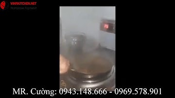 Bếp từ công nghiệp đơn chảo lõm có bầu nước - Chuyên cung cấp bếp từ công nghiệp trên toàn quốc