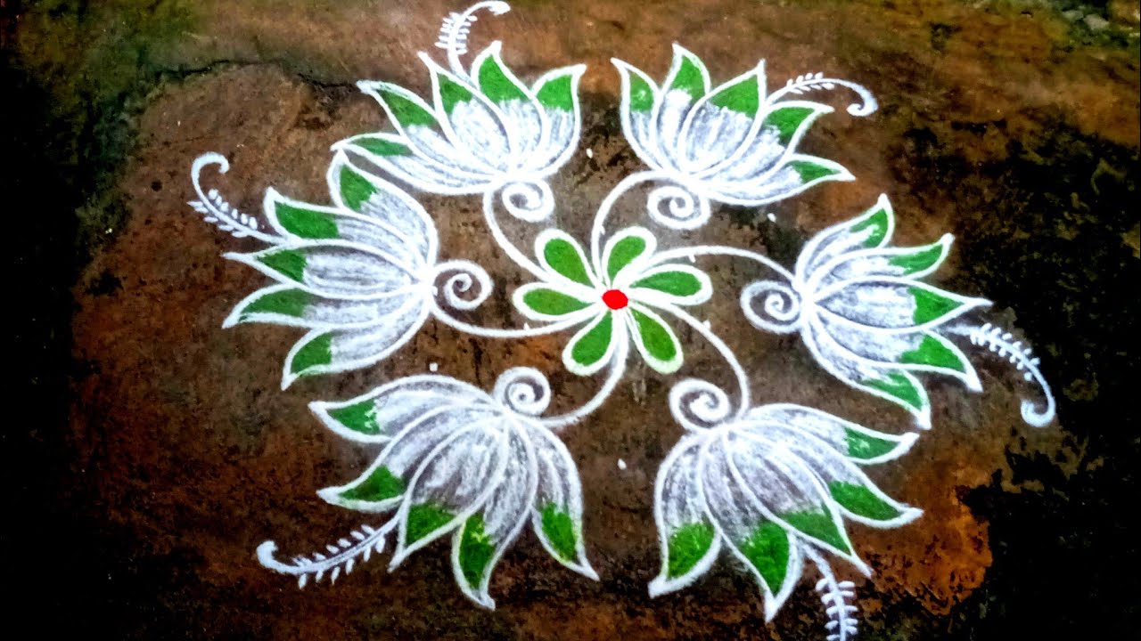 Thai poosam special 5*3 dots pulli kolam/ Thai madham traditional special muggulu/Tamilar Rangoli
