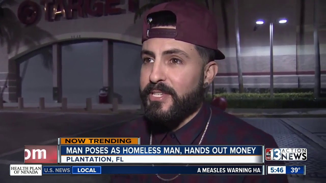 Florida Homeless Man Gives Away Money Youtube