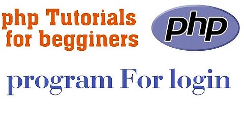 Program for login in php//php tutorial for beginners//learn it 9 M