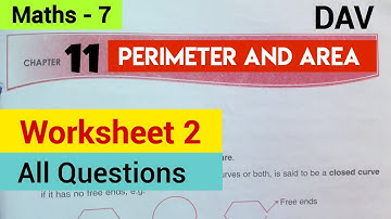 DAV Class 7 Maths chapter 11 Worksheet 2 - All Questions