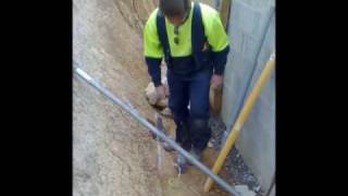 Mega Anchor installation using electric hammer www.mega-anchor.com