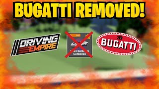 BUGATTI WAS REMOVED FROM DRIVING EMPIRE! WHATS NEXT?