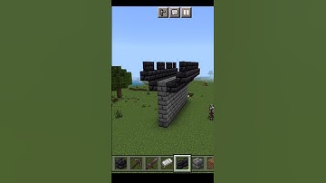 HOW TO MAKE CASTLE WALL LIKE TECHNO GAMERZ #short #shorts #gaming #minecraft #minecraftshorts #mcpe