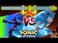 Sonic Prime (2023) S2 Sonic the Hedgehog vs Chaos Sonic Race with healthbars