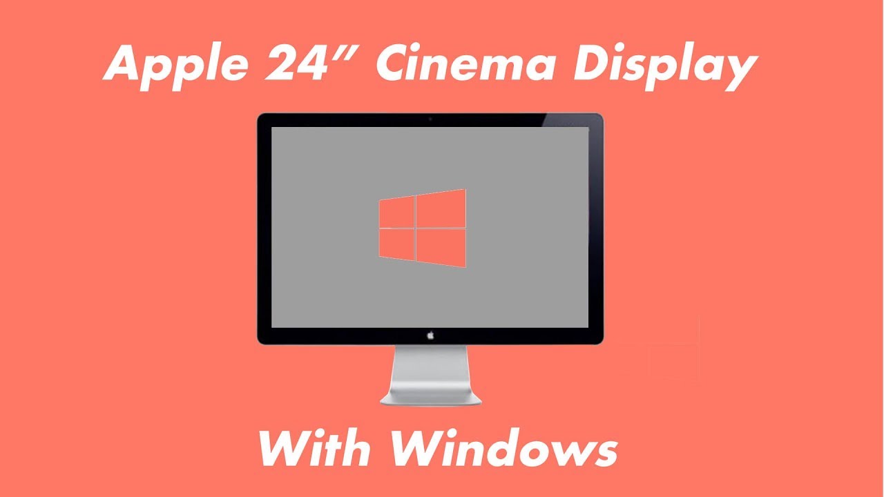 apple cinema display dim in windows