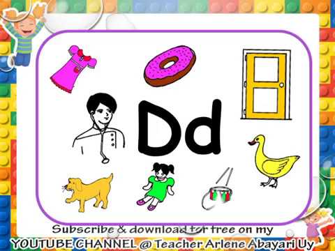 Words that Begin with Letter Dd - Teacher Arlene Abayari Uy - YouTube