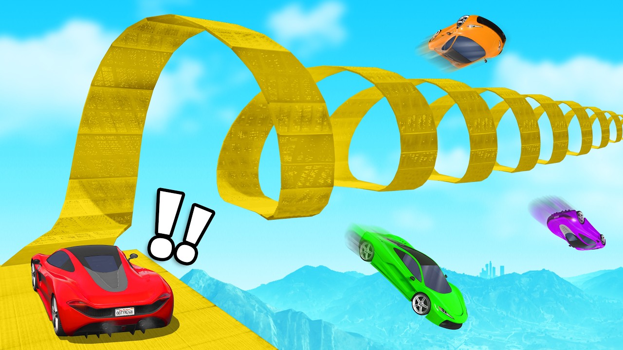 IMPOSSIBLE Spiral Race In GTA 5…