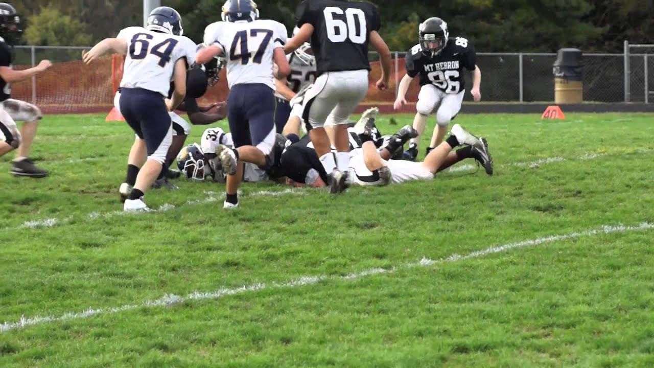 Mount Hebron versus River Hill (JV Football 2012) M. Bullard Fumble