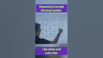 Missing Number Reasoning Concept #sscgd #sscresoning #mathstricks #ssccglcpocds #ssc #ssccgl #chsl