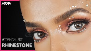 How To Pull Off The Glam Rhinestone Makeup Look | Trendy Eye Makeup For Festive Season | Nykaa