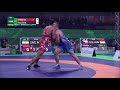 1/2 GR - 97 kg: M. SARAVI (IRI) v. M. EVLOEV (RUS)