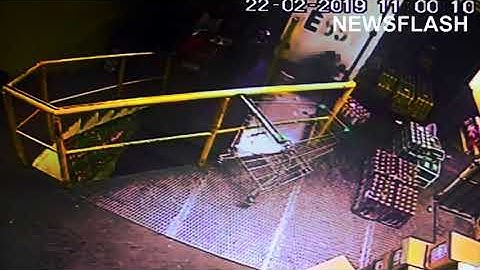 Lorry Driver Crushes Worker Against Loading Bay