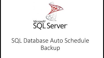 SQL Database Auto Schedule Backup