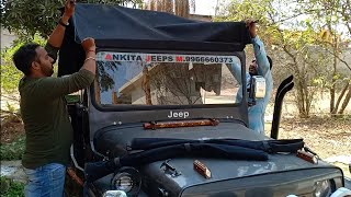 uninstallation of soft top on hunter jeep by Ankita Jeeps screenshot 2