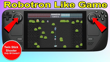 Steam Deck Robotron Like Game Twin Stick Arcade Shooter Monsters! | Costs Only 99 Cents