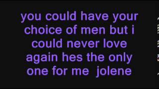 celia pavey -Jolene with lyrics