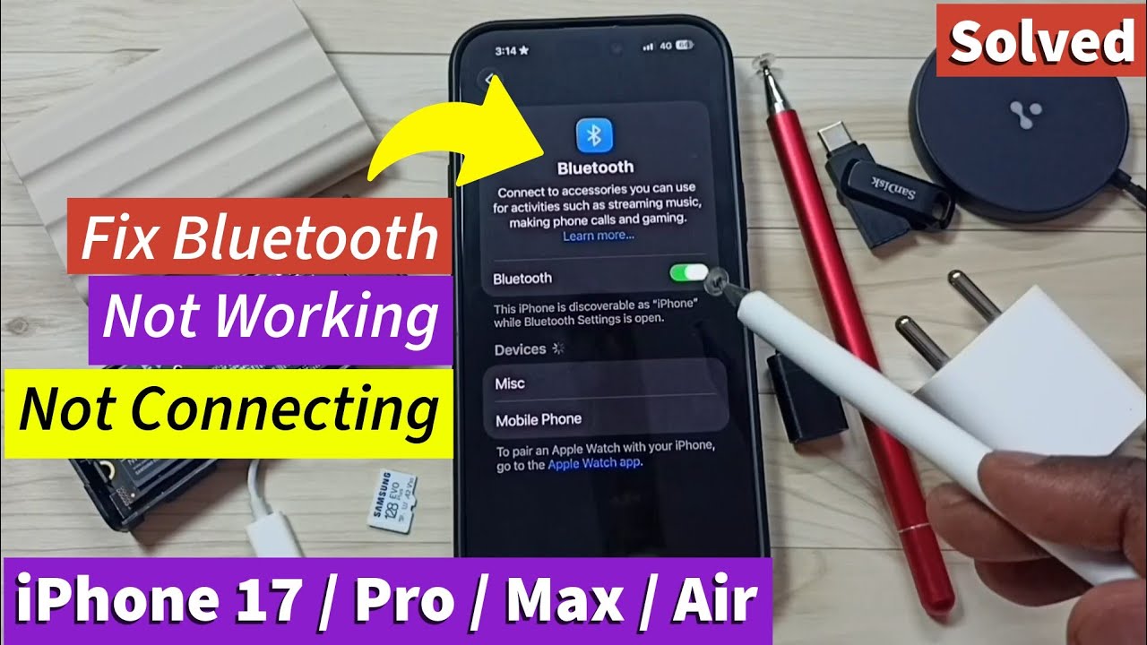 How to Fix Bluetooth Not Working or Connecting Problems on iPhone 17 ...