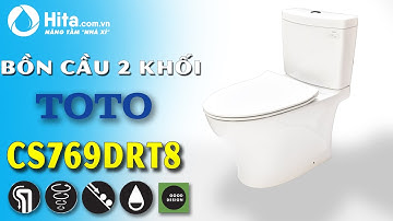 Bồn cầu TOTO CS769DRT8 (CS769DT8) 2 khối nắp nắp đóng êm TC600VS I Nội Thất HITA