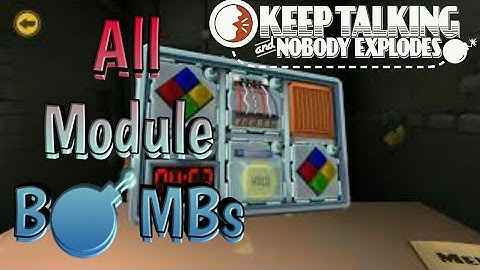 Keep talking nobody explode Game | All module Types..