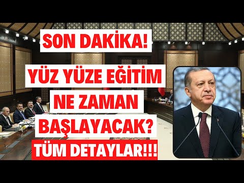 SON DAKİKA! Cumhurbaşkanı Açıkladı! Okullar Ne Zaman Açılacak? Yüz Yüze Eğitim Nasıl Başlayacak?