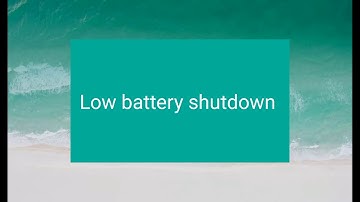 Battery low/battery empty collection (PART 4)