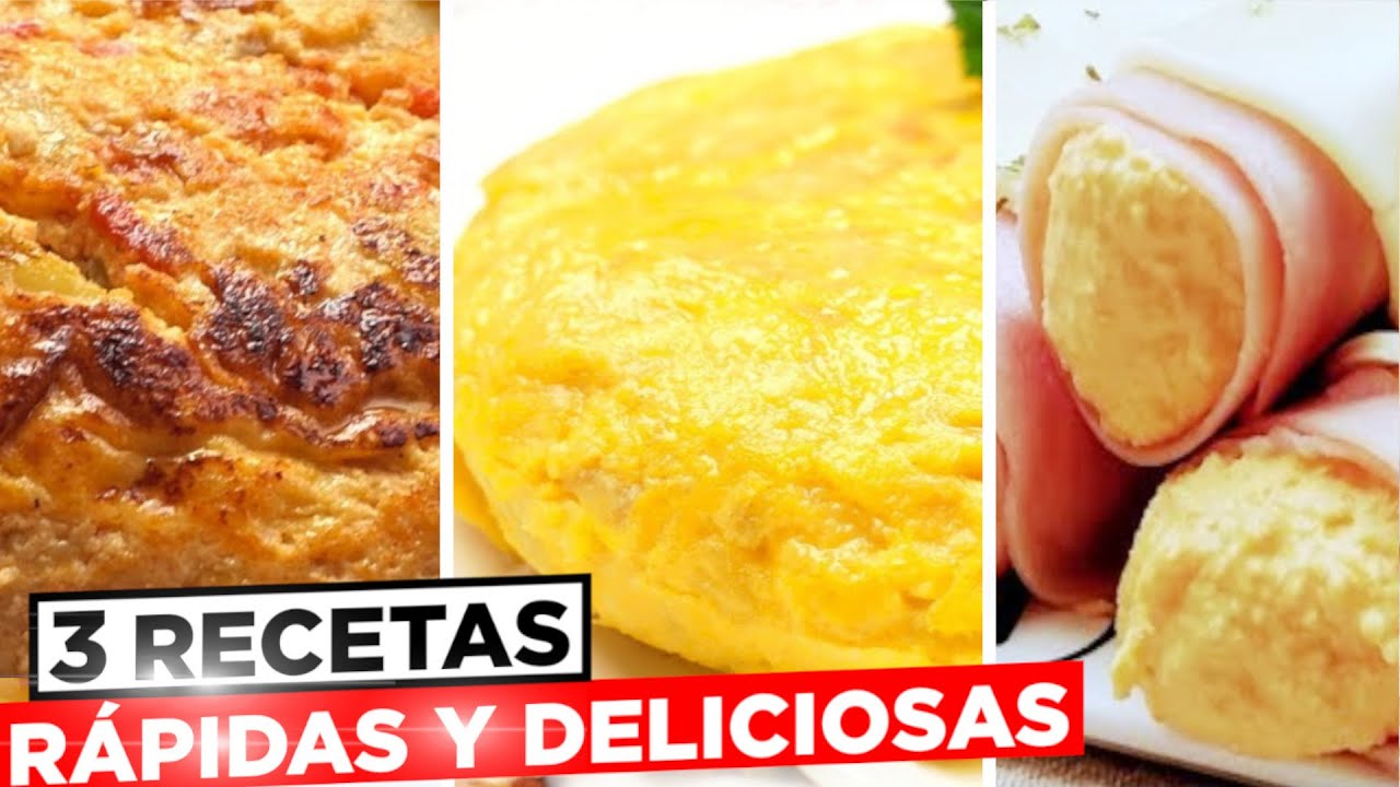 3 CENAS LIGERAS 🍲😋 Para PERDER PESO (SENCILLAS, RÁPIDAS y DELICIOSAS) 😋 Tu corazón te lo agradecerá.