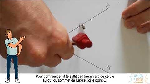 Comment tracer une bissectrice au compas ?