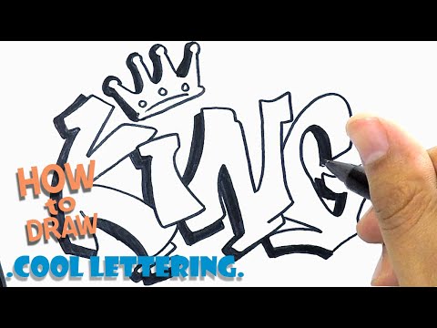 How to Draw cool lettering | cool drawing | graffity