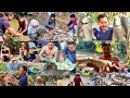 Clan fishing part 2 || cought more than 100 kgs of local fish || cook and eat in naga style.