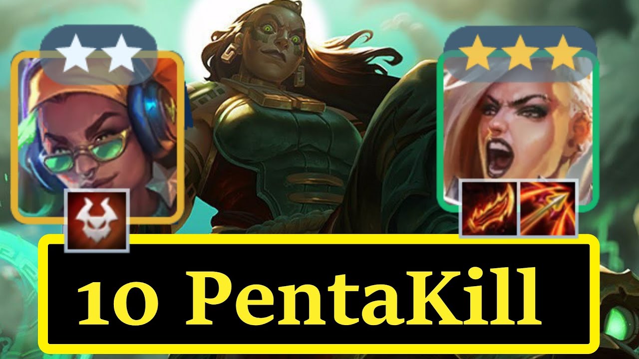 Set 10 | ⭐️ ⭐️ ⭐️ Kayle Carry 10 PentaKill | TFT Reroll Comps | Full ...