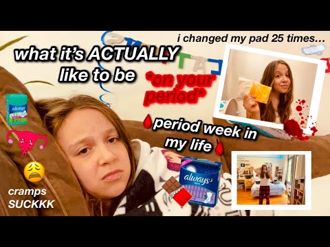 what it's ACTUALLY like to be on your period // period week in my life