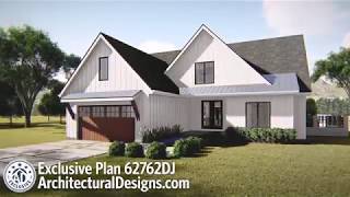 farmhouse modern plan plans virtual tour architectural designs