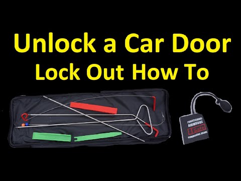 HOW TO UNLOCK A CAR DOOR ~ USE A LOCKOUT KIT ACCESS TOOL ~ RETRIEVE KEYS ~ BREAK INTO A CAR
