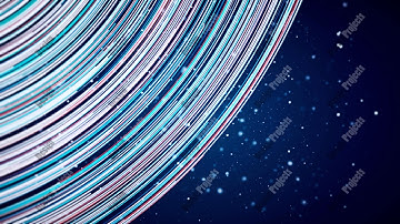 Abstract Loopable CGI motion graphics with glowing colored lines