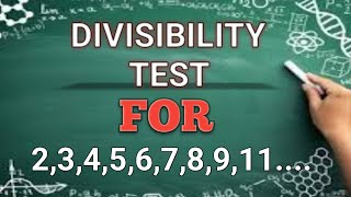 Divisibility Test for 2,3,4,5,6,7,8,9,..../#karpatrimaths /