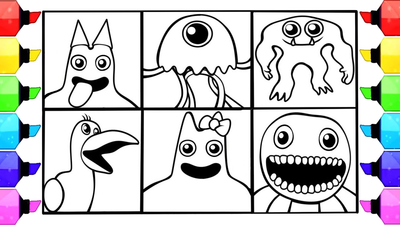 Раскраски Сад Банбана 2 / Как раскрасить / Мультфильм - On & On (при участии Дэниела Леви) [релиз...