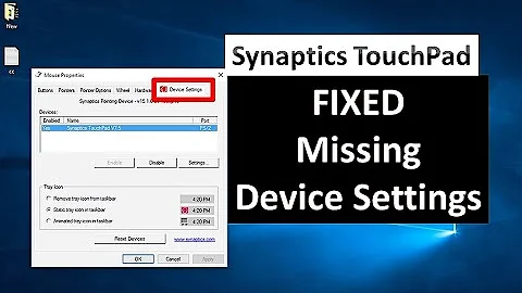 FIXED Synaptic Device Settings Missing