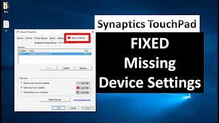 FIXED Synaptic Device Settings Missing screenshot 3