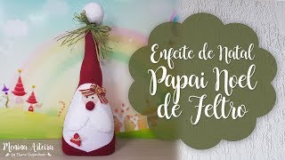 Enfeite de Natal Papai Noel de Feltro